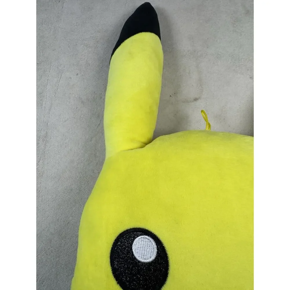Pokemon Pikachu Winking Face Plush Pillow 20” Toy Factory Yellow Stuffed Toy